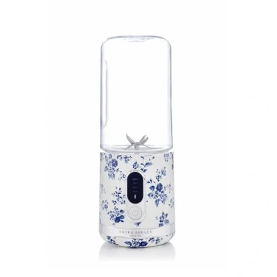 Afbeelding van Laura Ashley China Rose draagbare mini blender met 450 ml fles van VQ. USB oplaadbare smoothie is compact, krachtig en perfect voor keuken, sport, reizen kantoor