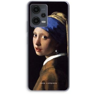 Afbeelding van Case Company® hoesje geschikt voor Xiaomi Redmi Note 12 The Pearl Earring Soft Cover Telefoonhoesje Bescherming aan alle Kanten en Schermrand