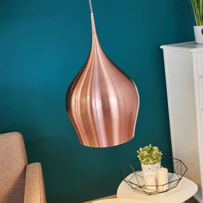 Afbeelding van Levendige hanglamp, Ø 26 cm, roze metallic
