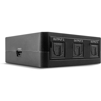 Afbeelding van LINDY 70480 3 poorten Toslink splitter Zwart
