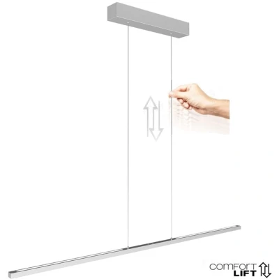 Afbeelding van Hanglamp Bande, 155 cm, omhoog/omlaag, staal, CCT, dimmer
