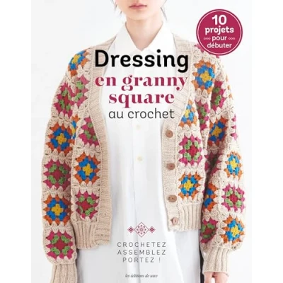 Afbeelding van DRESSING EN GRANNY SQUARE AU CROCHET