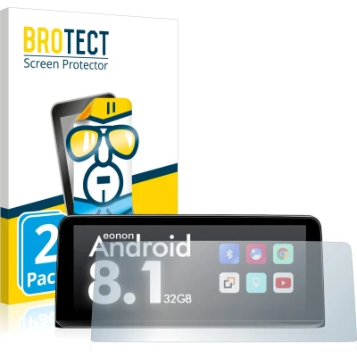 Afbeelding van BROTECT Screenprotector voor BMW 4 F32 Coupé 2013 2017 Professional 8.8&quot; (Trapezium) Folie Beschermfolie transparant (2 Stuks)