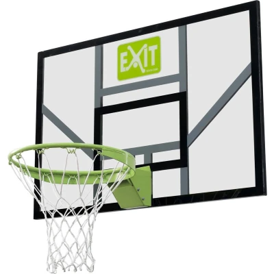 Afbeelding van EXIT Galaxy basketbalbord met dunkring en net groen/zwart