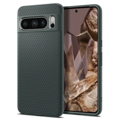 Afbeelding van Spigen Liquid Air Hoesje voor de Google Pixel 8 Pro Back Cover Flexibel TPU Groen
