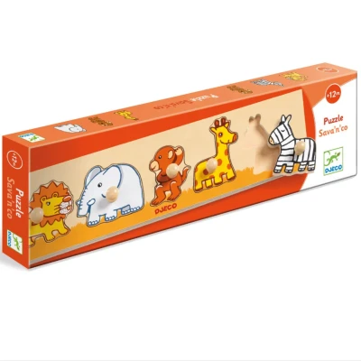 Afbeelding van Djeco knoppuzzel sava&#039;n&#039;co 5st