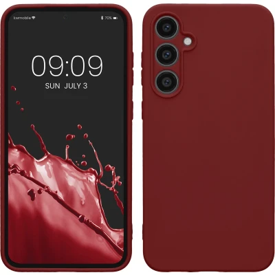 Afbeelding van kwmobile telefoonhoesje geschikt voor Samsung Galaxy S23 FE Hoesje smartphone Back cover in bordeaux violet