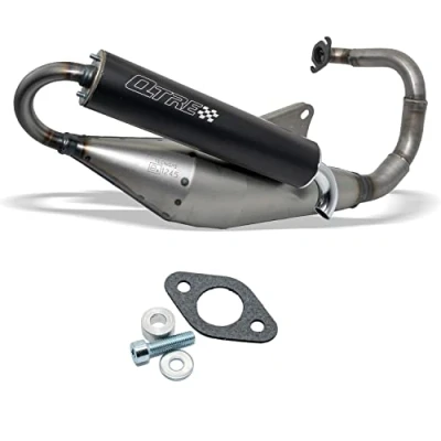 Afbeelding van Tecnigas Q TRE uitlaat voor met ABE Peugeot, Buxy, Elyseo, Elystar, Looxor, Speedake, New Vivavity, Vivacity, Speedfight 1, 2, Squab, Splinter, TKR, Trekker, Zenith 50