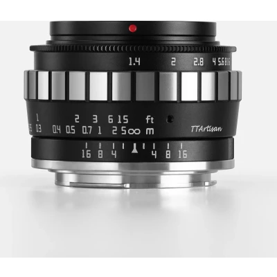 Afbeelding van TT Artisan Cameralens 23mm F1.4 APS C voor Fuji FX vatting, zwart + zilver