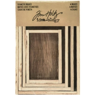 Afbeelding van Idea ology Tim Holtz Vignette Boxes (4pcs) (TH93279)