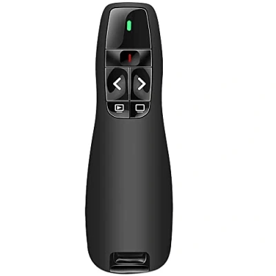 Afbeelding van Ergonomische afstandsbediening computer Powerpoint, 2,4 GHz USB Presentatie Clicker Zapette Powerpoint Pointer Slide Draadloze Presentator voor Laptop