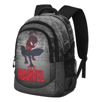 Afbeelding van Karactermania Marvel Spiderman PLUS hardlooprugzak Running Backpack met USB poort Spin Grijs