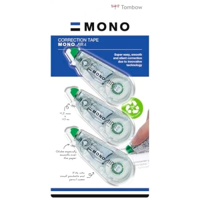 Afbeelding van Tombow CT correctieroller CA4 3P 4, 2 mm x 10 m, losse sponzen