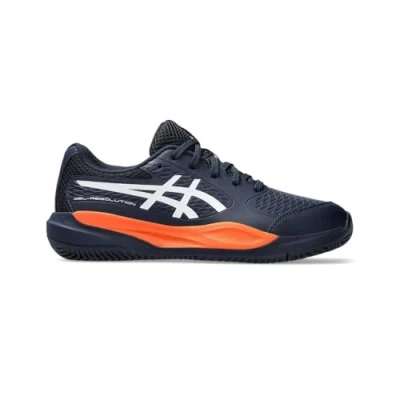 Afbeelding van Asics Gelresolution X GS CLAY Court Tennis Shoes Midnight white Sneakers laag voor kinderen, Maat: 34.5,