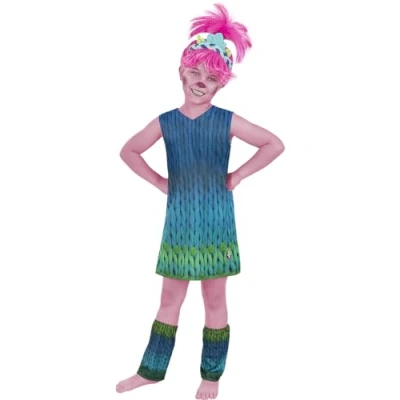 Afbeelding van FUNIDELIA Poppy Kostuum Trolls 3 voor meisjes Maat: 122 134 cm