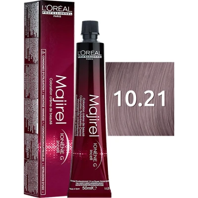 Afbeelding van L&#039;Oreal Majirel Haarverf 50ml 10/21 super lichtblond parel as