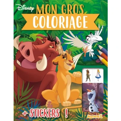 Image de Disney Mon gros coloriage + stickers ! (Simba, Pumbaa et Zazu)