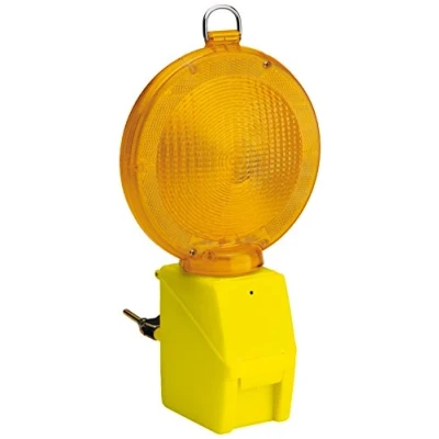 Afbeelding van Velamp IL08 Stradale lamp, 2 leds, met schemeringssensor, keuze tussen vast of intermitterend licht, werkt 1 x 4R25 (niet meegeleverd), geel