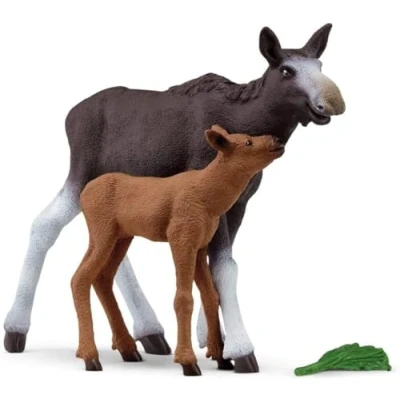 Image de Élan Femelle avec Veau 42603 Gamme : Wild Life