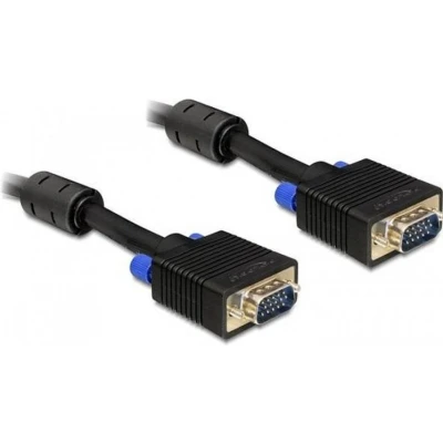 Afbeelding van Delock VGA Beeldscherm kabel zwart 2 meter