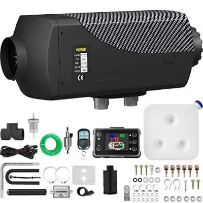 Afbeelding van VEVOR Diesel luchtverwarming, 12 V, 8 kW, dieselverwarming, schakelaar, lcd verwarming, met geluiddemper, voor auto, camper, bus