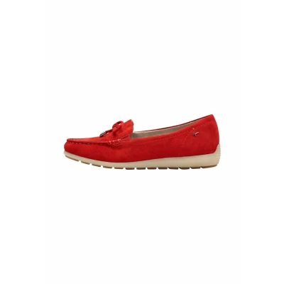 Afbeelding van Tamaris Mocassins, Dames, Maat: 40, Red suede Leer