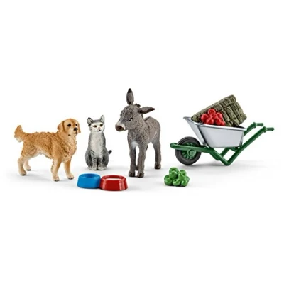 Afbeelding van schleich Farm World 41423 8 delige speelset voor boerderijvoeding vanaf 3 jaar