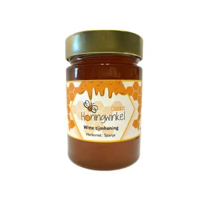 Afbeelding van Vloeibare witte tijmhoning Spanje 450g Honingwinkel