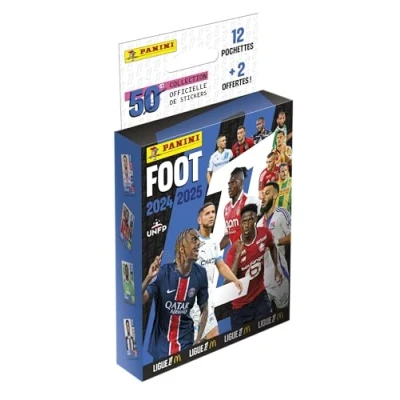 Afbeelding van Panini Foot 2024 2025 Ligue 1 McDonald&#039;s blister 12 zakjes + 2 gratis aanbiedingen, 004842KBFGD14