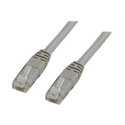 Image de DELTACO Cordon de raccordement RJ 45 (M) pour 50 cm UTP CAT 6 bloqué gris