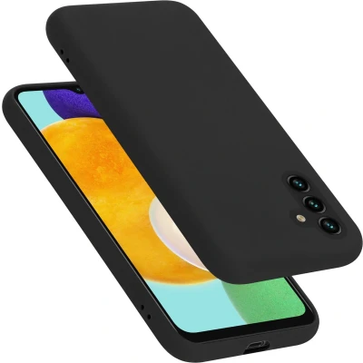 Afbeelding van Cadorabo Hoesje geschikt voor Samsung Galaxy A13 5G in LIQUID ZWART Beschermhoes gemaakt van flexibel TPU silicone Case Cover
