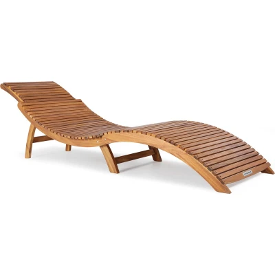 Afbeelding van Ligstoel ergonomisch van acaciahout FSC® gecertificeerd