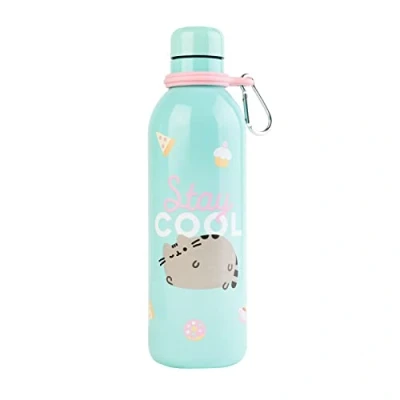 Afbeelding van Grupo Erik Drinkfles Pusheen 500 Ml 7 X 25 Cm Rvs Lichtblauw