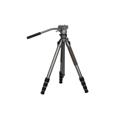 Afbeelding van Sirui GT04 Statief met videokop GT5 Mat Zilver Aluminium (Metaal), Statief, Grijs