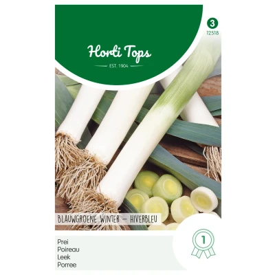 Afbeelding van Hortitops Prei Blauwgroene Winter Sel. Hiverbleu Groentezaden 3 g