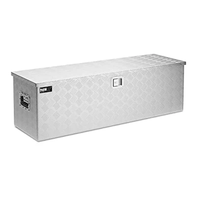 Afbeelding van MSW Aluminium gereedschapskist traanplaat 124 x 38 cm 150 L