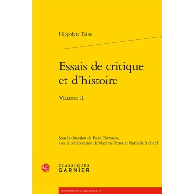 Image de Essais de critique et d&#039;histoire