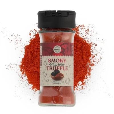 Afbeelding van Smoky Paprika Truffle Premium truffelkruiden Rijke &amp; aromatische mix voor gegrild vlees, pasta en groenten glazen pot (40 g)
