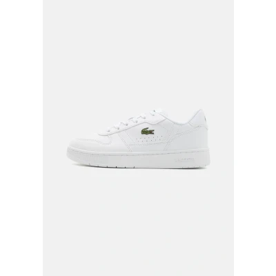 Afbeelding van Lacoste Tclip SET Junior Court LACE Unisex Sneakers laag voor kinderen, Maat: 39, White Hoogwaardig imitatieleer