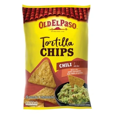 Afbeelding van Old El Paso Tortilla Chips Crunchy Chili, 185 g