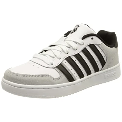 Afbeelding van K SWISS Court Palisades Sneakers laag, Heren, Maat: 46, White gray black Leer