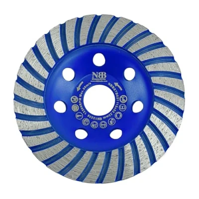 Afbeelding van NBB diamantslijpschijf, mes, slijpen, hoge efficiëntie en lange levensduur, droog of nat malen op graniet, marmer, keramische tegels, beton, cement (1, 115 mm)