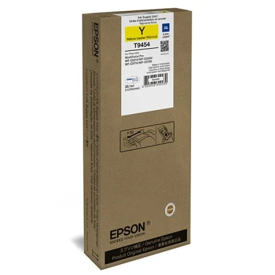Image de Epson T9454 38.1 ml taille XL jaune original cartouche d&#039;encre pour WorkForce Pro WF C5210DW, C5290DW, C5710DWF, C5790DWF