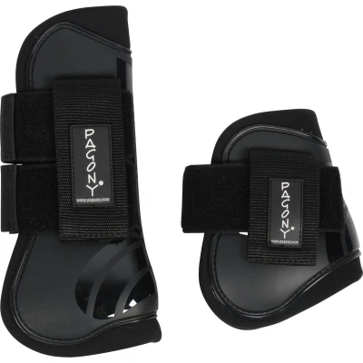 Afbeelding van Pagony Pro Velcro Pees en kogelbeschermerset grijs maat:pony