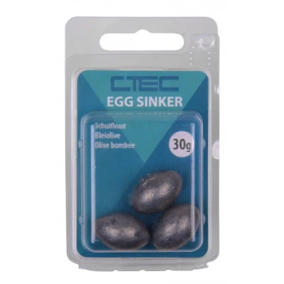 Image de Spro C Tec Egg Sinker 15g (4pcs) Plombs inline