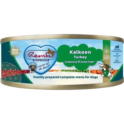 Afbeelding van Renske Blik Vers Gestoomd Complete Menu Senior Kalkoen Graanvrij 95 gr