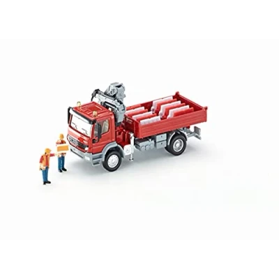 Image de SIKU Mercedes Atego avec plateau et grue 3534