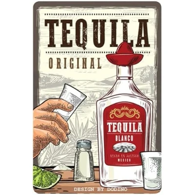 Afbeelding van Wandbord Cafe Pub Restaurant Man Cave Tequila Original
