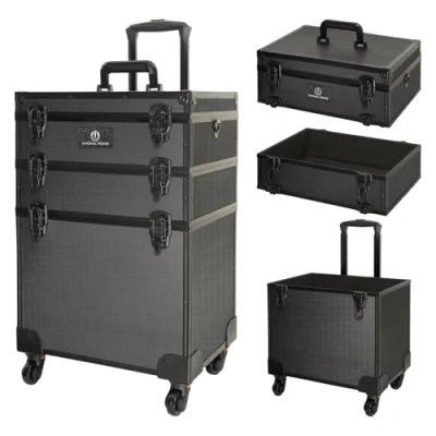 Afbeelding van Imperial Riding Grooming Box Poetsbox Stackx Deluxe Zwart
