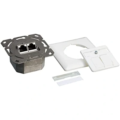 Afbeelding van CAT6a UTP / STP inbouwdoos wit